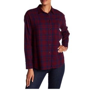 Madewell Oversized Flannel in McKinney Plaid